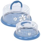 Kit Boleira E Queijeira Azul Floral Plasutil