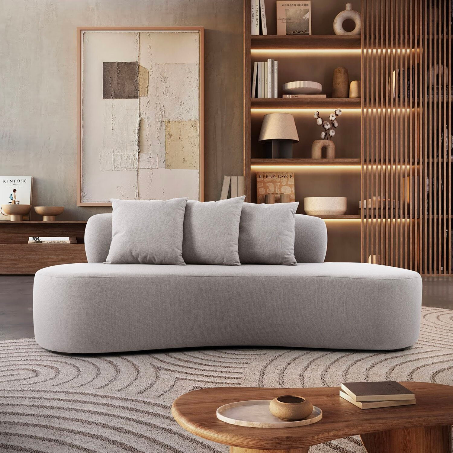 Sofá Fixo 3 Lugares 170cm Paris Cru