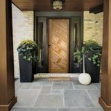 Kit Porta De Madeira 210x82cm Batente 14cm Spazio Eco Uniportas  Natural