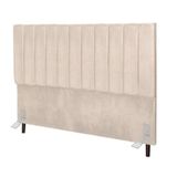 Cabeceira Cama Casal Queen Size 160 Cm Luísa Corino E Frame Cor:bege