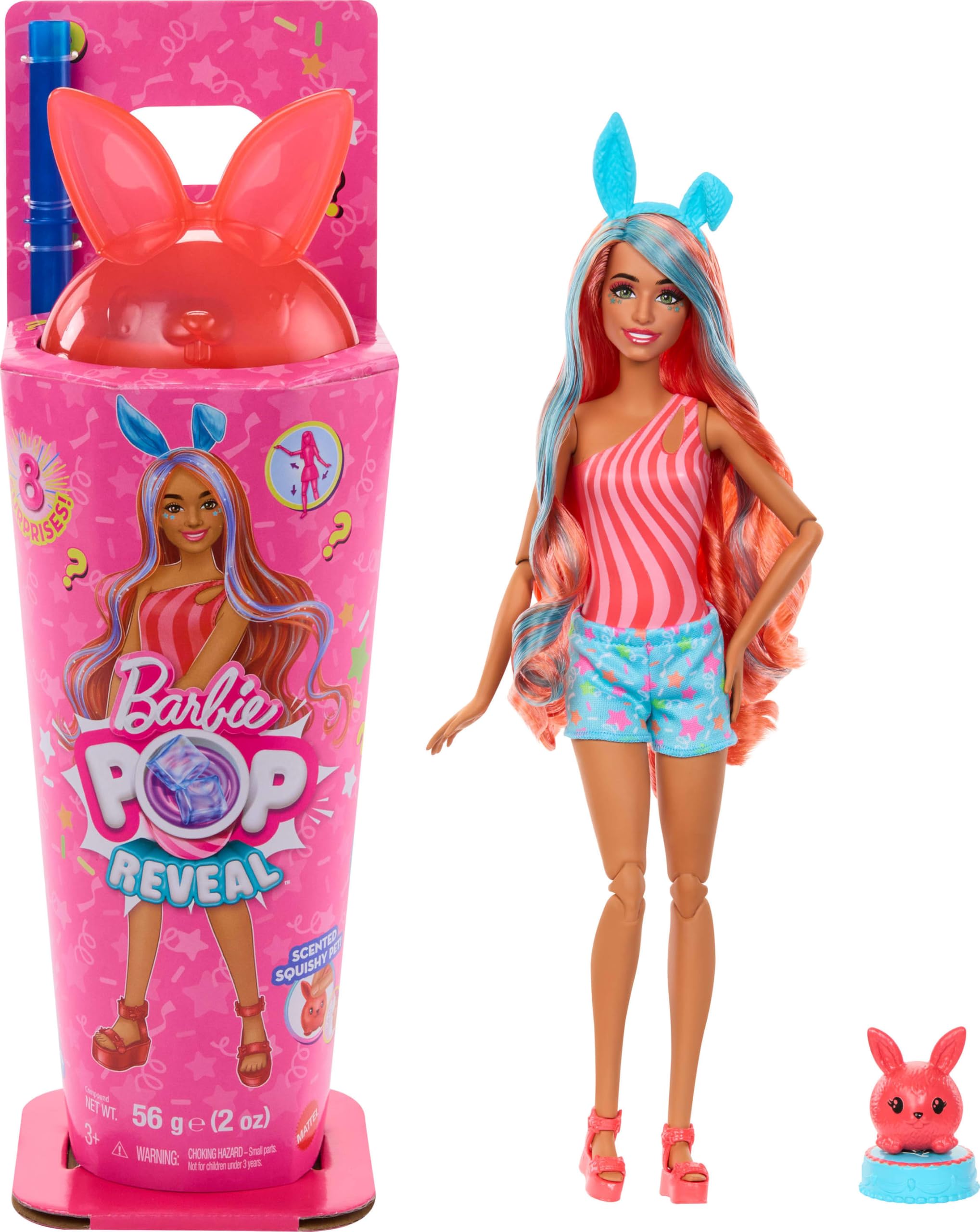 SBP – Shake Babe Boneca De Brinquedo Da Série Barbie Pop Reveal Shakes Com 8