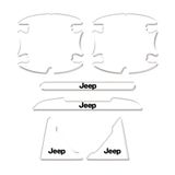 Adesivo Protetor De Maçaneta Jeep Renegade, Compass Resinado Transparente