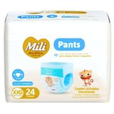 Fralda Descartável Mili Love &amp; Care Premium Pants Xxg Cintura Elástica 360 - Pacote Com 24 Fraldas