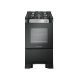 Fogão 4 Bocas Mueller Decorato Vetro G3 Preto Fosco Bivolt