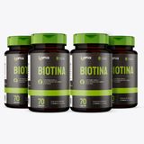 Kit 4x - Biotina - 70 Cápsulas - Omix