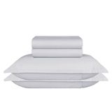 Jogo De Cama Solteiro King 300 Fios Basic - Naturalle Prata