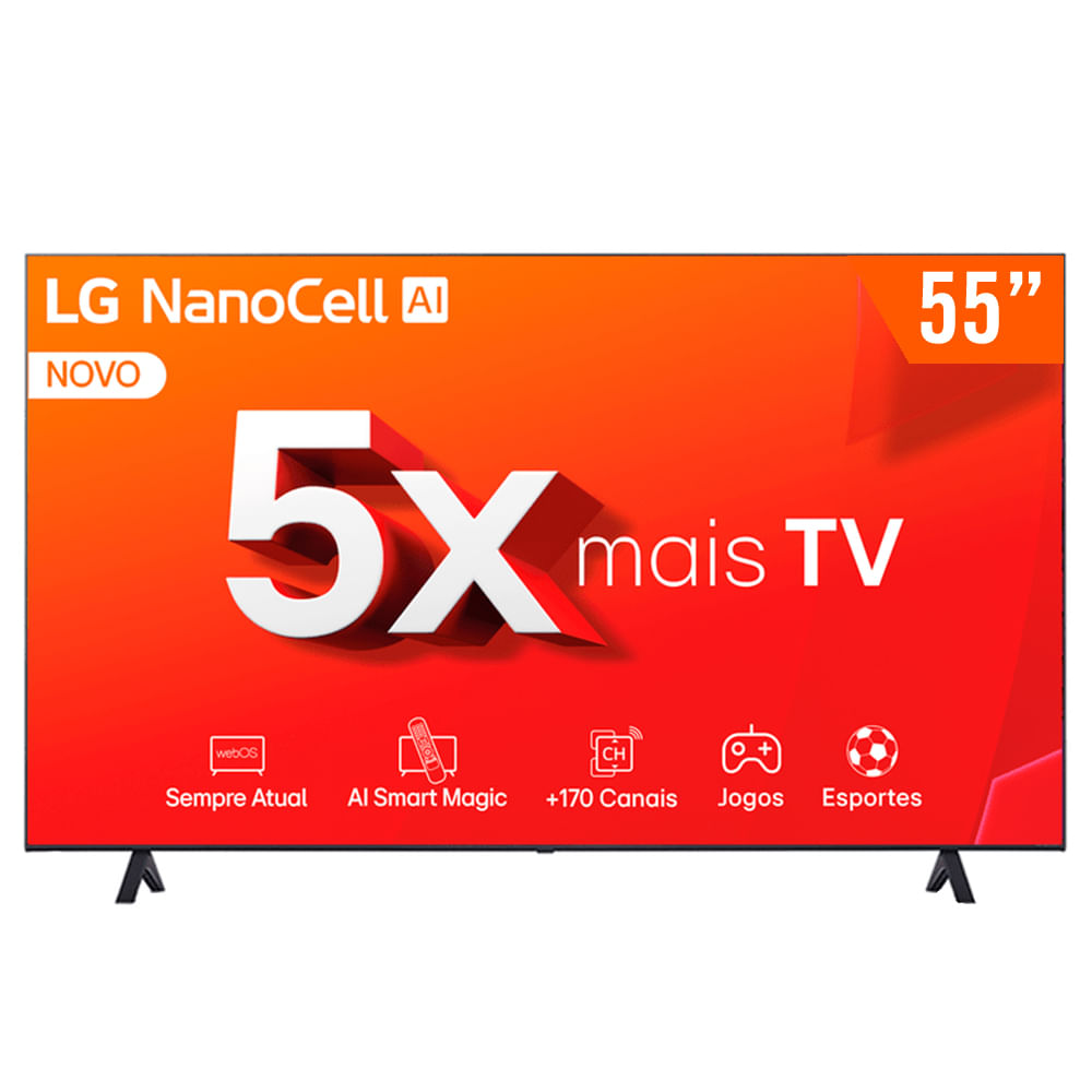 Smart Tv Nanocell 55" Ultra Hd 4k Lg 55nano80tsa 3 Hdmi 2 Usb Wi-fi Bluetooth