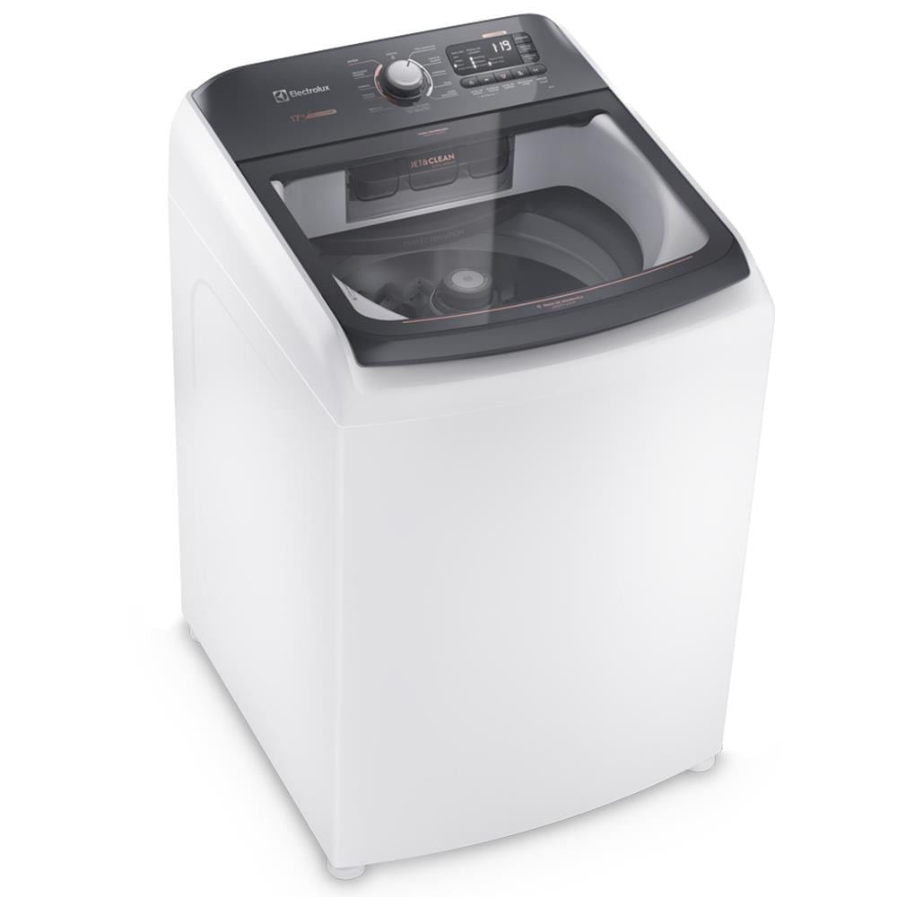 Lavadora De Roupas Electrolux Lec17 Premium Care Com Cesto Inox, Jeteclean E Time Control - 17kg