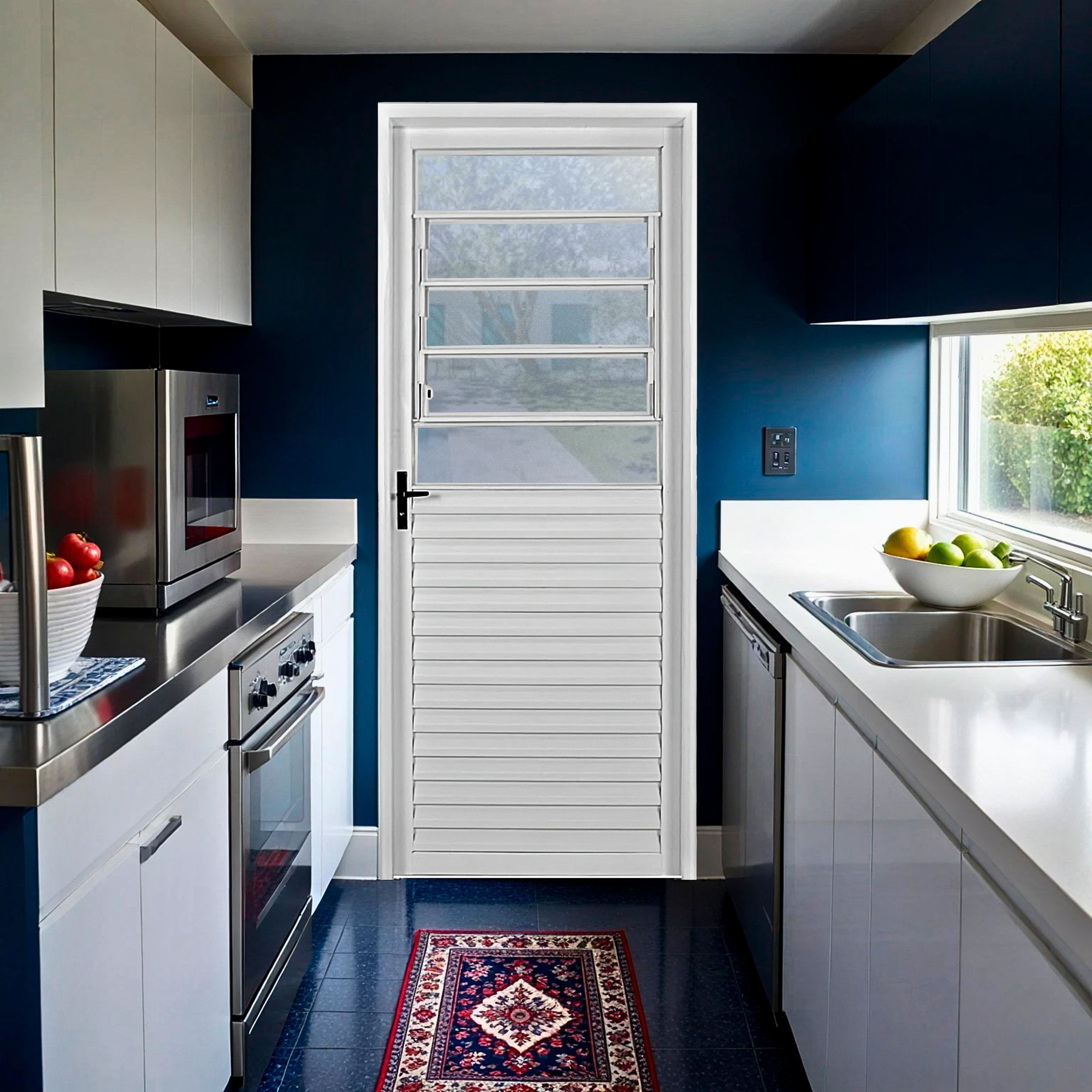 Porta De Aço Basculante 215x75cm Laminada Minas Sul Mgm Branco