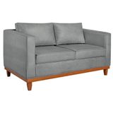 Kit Sofa 2 Lugares E 2 Poltronas Europa Bouclé Adj Decor Cinza