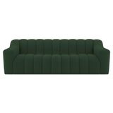 Sofá 2 Lugares Luxo Recepção Escritorio Sala Elegance 200cm Linho Verde