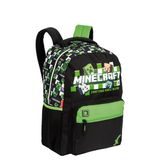 Mochila De Costas Minecraft Creeper Infantil Escolar Passeio