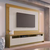 Painel Para Tv Até 75 Polegadas Oslo Freijó E Off White 217 Cm