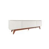 Rack Para Tv Até 75 Polegadas Flynt Off White E Natural 184 Cm
