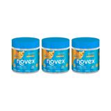 Gelatina Capilar Novex 500g Oleo De Argan Nutritiva - 3un