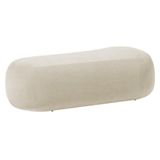 Puff Itália 200cm Sala Escritorio Luxo Bouclé Bege
