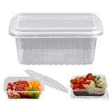 Kit 24 Unid. Pote Plastico Descartável 1.000ml Marmita