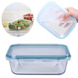 Kit 2pças - Pote Vidro Quadrado Hermético Reforçado 1520 Ml