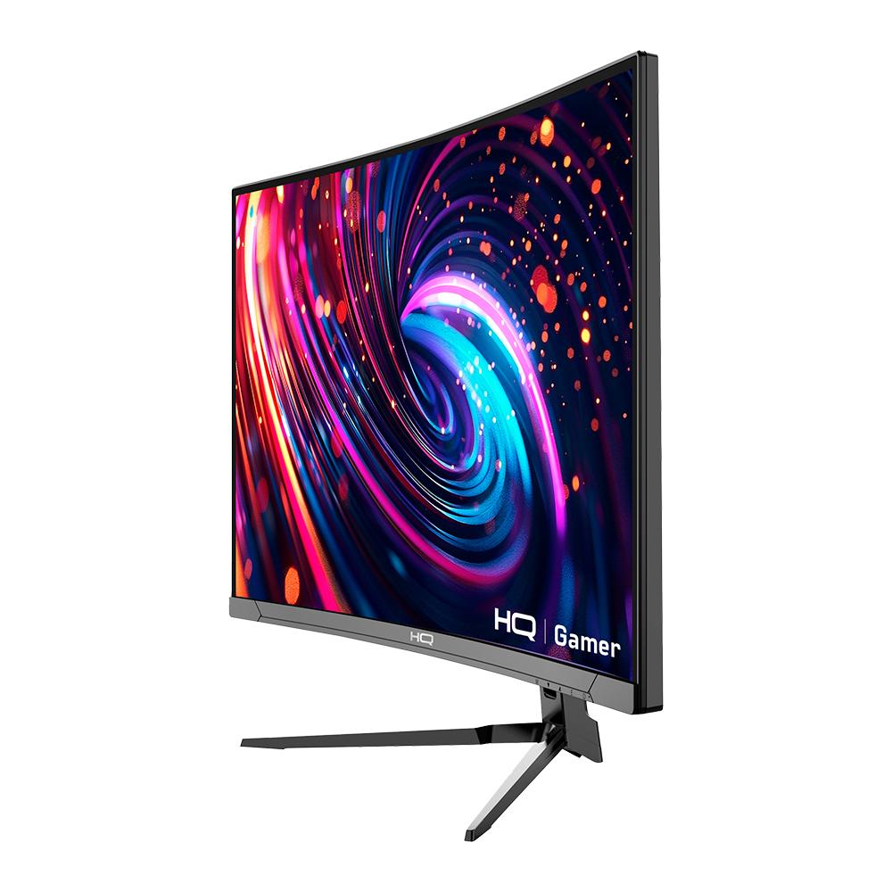 Monitor Gamer 27" Curvo 1ms, 180hz, Amd Freesync, Full Hd, Hdmi, Dp, Frameless Hq Premium Hq27c18