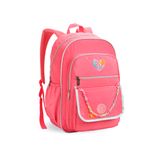 Mochila Escolar Juvenil Colegial Fundamental Médio Faculdade Bolso Frontal Lateral Corrente Menina