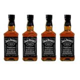 Kit 4 Whisky Jack Daniel&#39;s Old No.1 Original 375ml Uísque Padrinhos Casamento