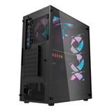 Gabinete Gamer Motospeed Hyrax Hgb600b Preto Rgb Vidro