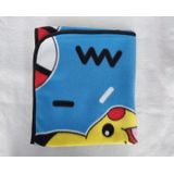 Mantinha Para Pet Pokemon Azul Acabamento Em Viés 80x100 Cm