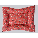 Colchonete Pet Confortável E Macio - Vermelho Estampado M