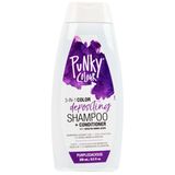 Limpador E Condicionador De Cabelo Punky Colour 3 Em 1 Roxo 250 Ml