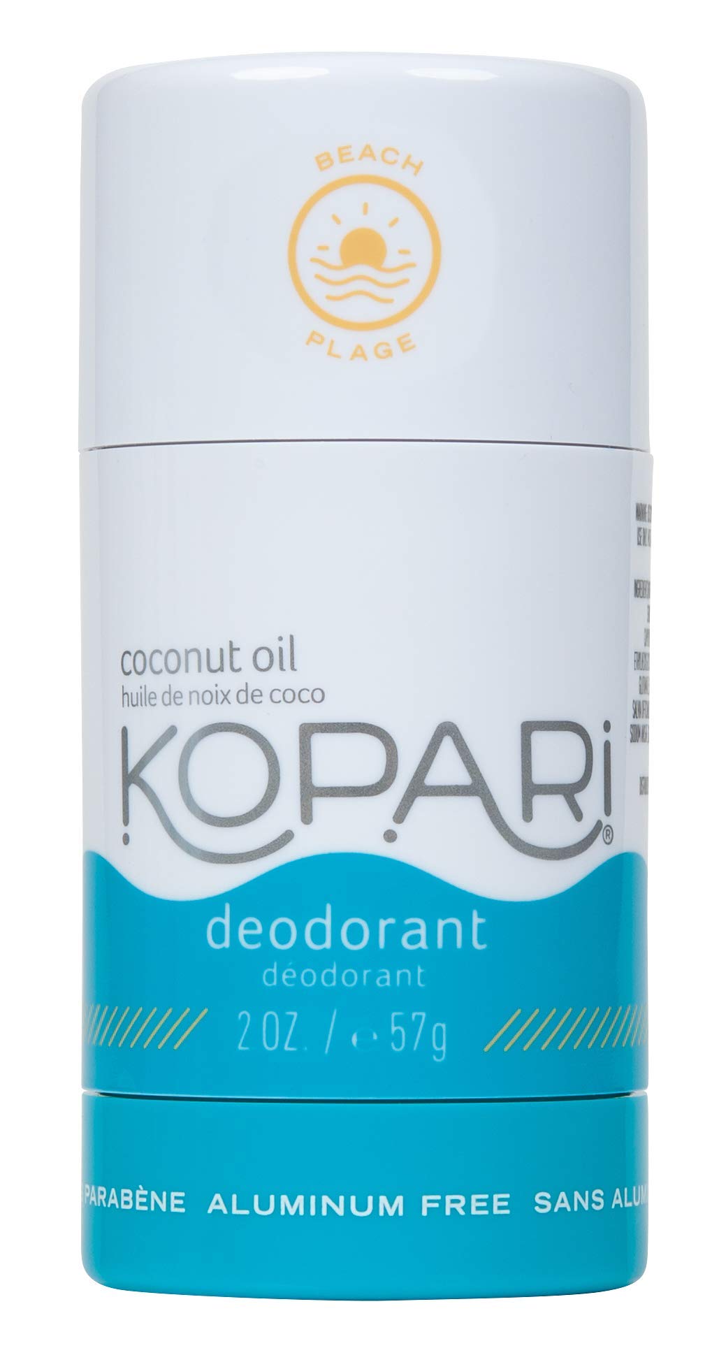Desodorante Kopari, Sem Alumínio, Aroma De Coco E Praia, 60 Ml