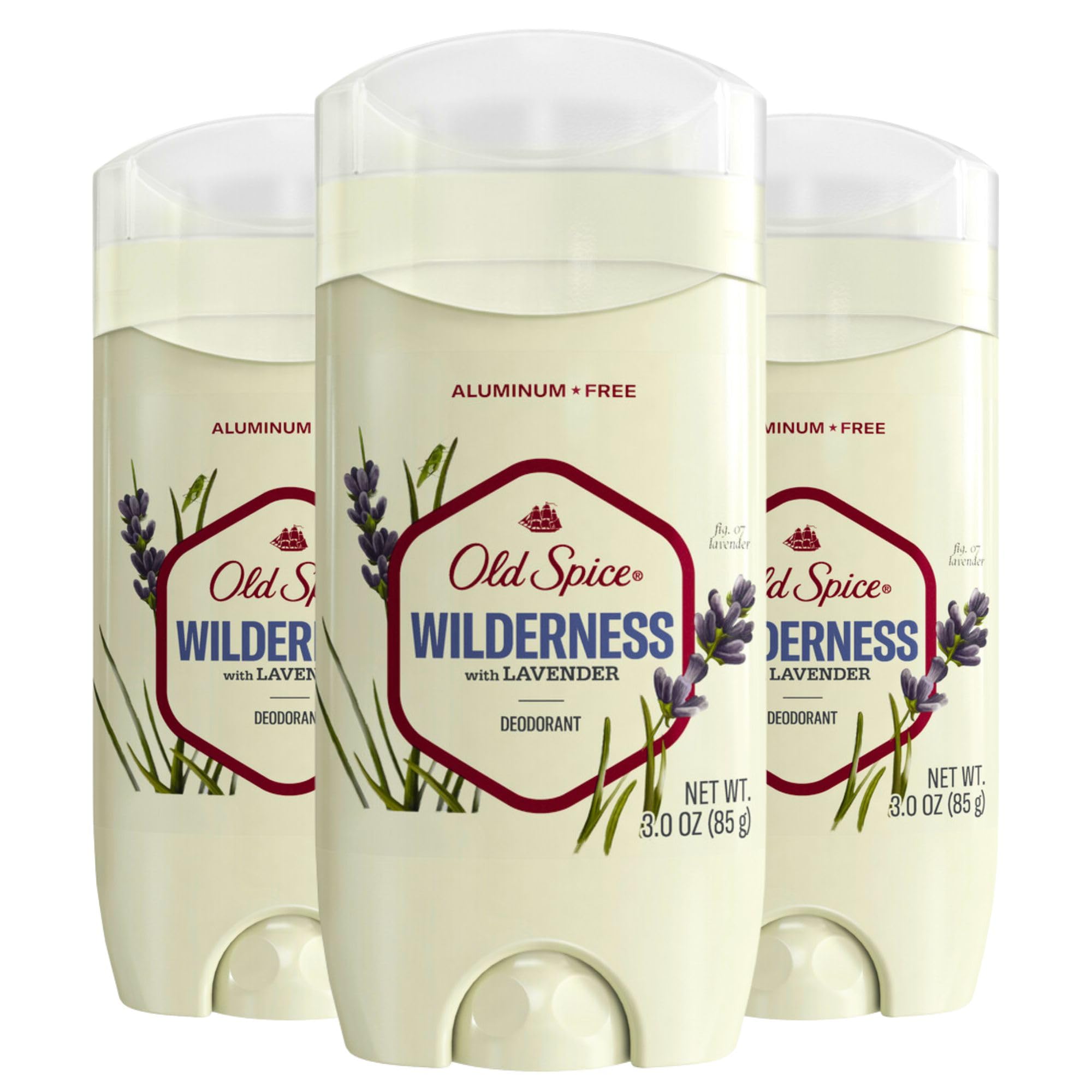 Desodorante Old Spice Wilderness, Sem Alumínio, 90 Ml (pacote Com 3)