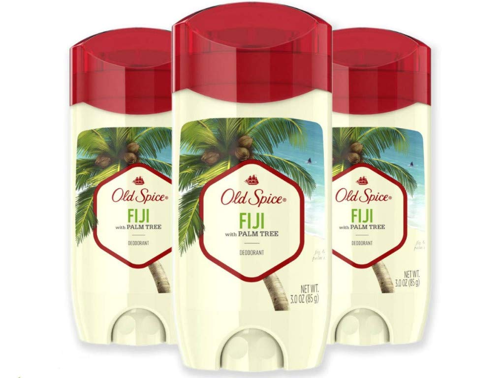 Desodorante Old Spice Fiji Aluminium Free Masculino 90 Ml (pacote Com 3)