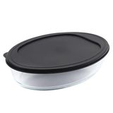 Assadeira Oval De Vidro Com Tampa 3l 07845 - Mor