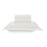 Jogo Cama Solteiro 200 Fios Deliz - Karsten Branco / Cinza
