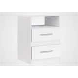 Mesa de Cabeceira Apolo Flex Branco com Rosa - Azul - Lilás - Preto - Moval