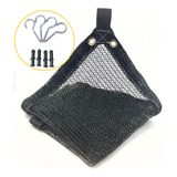 Sombrite Preto 50% 1,5x7 Com Ilhós + Kit De Instalação