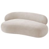 Divã Recamier Luxo Canadá 150cm Lado Direito Linho Adj Decor Bege