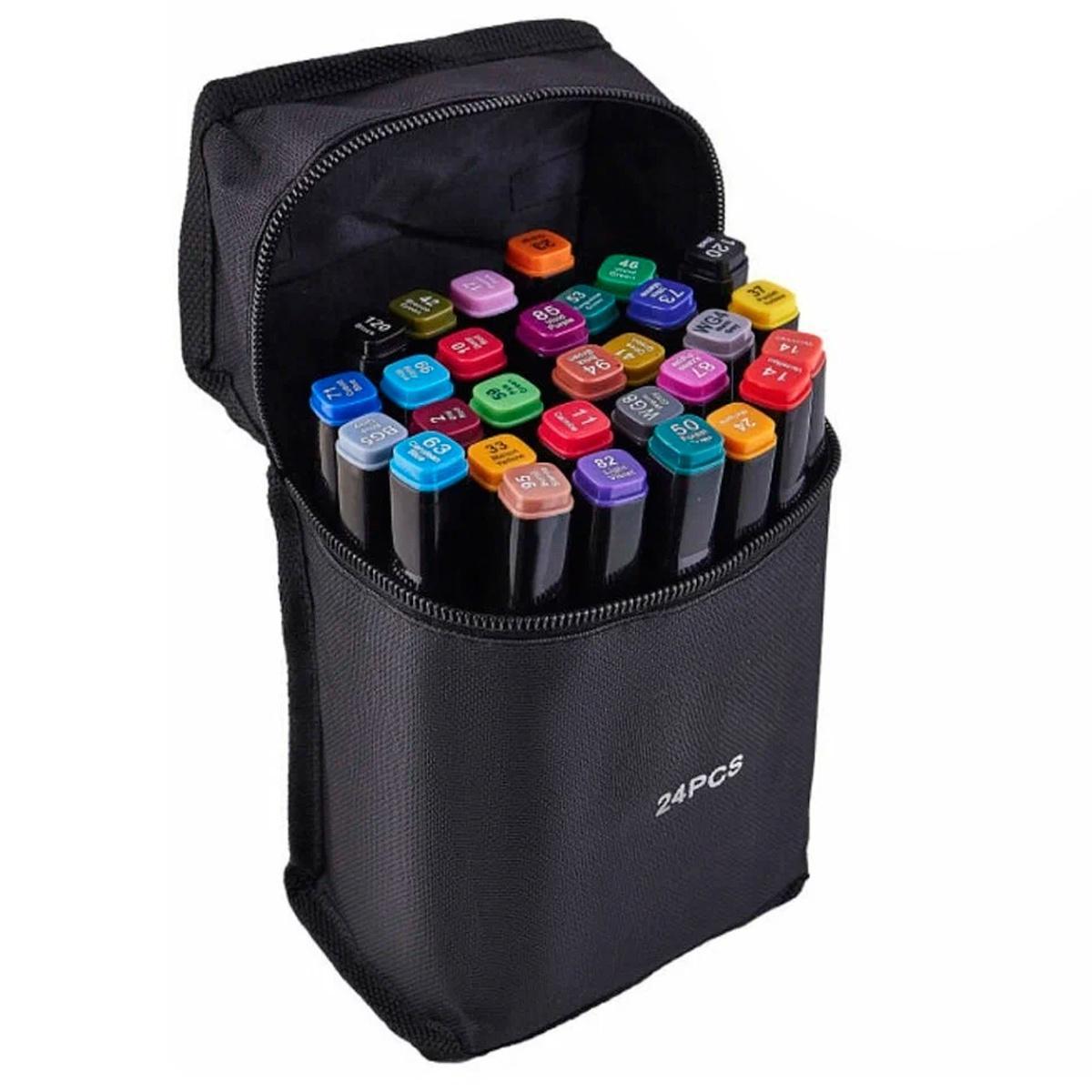 Kit Canetinha 24 Unidades Escolar Pintura Profissional - Carrefour