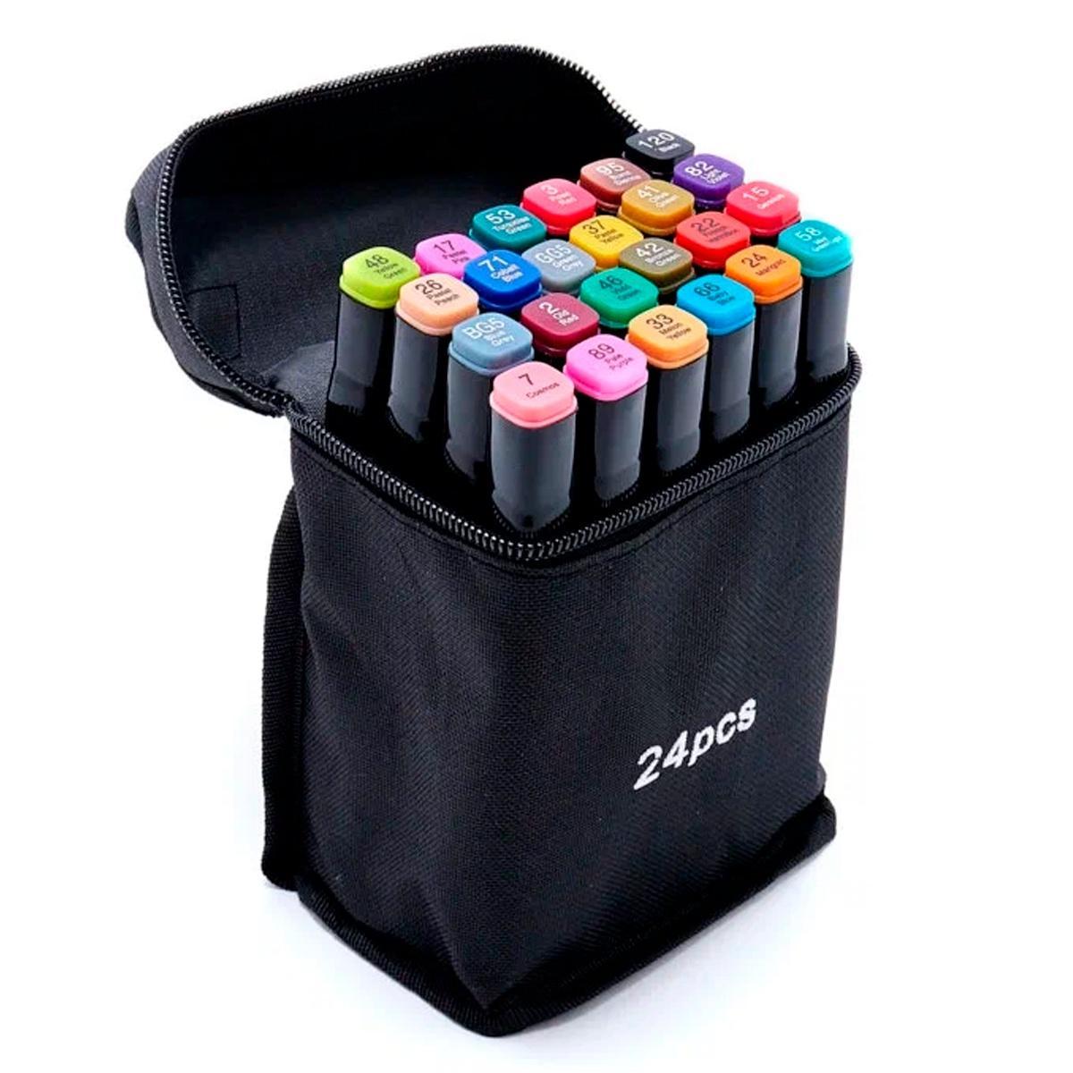 Canetinhas Coloridas Kit 24 Unidades Profissional Pintura - Carrefour