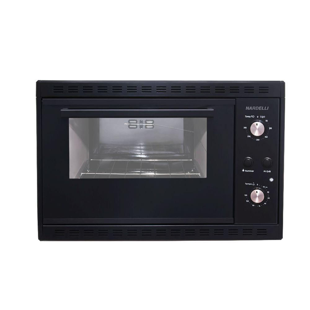 Forno 45l de Embutir Nardelli Preto - Elétrico - Esp - 110v