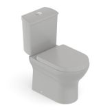 Kit Vaso Sanitário Com Caixa Acoplada E Assento Soft Close Nexo Roca Stone Fosco