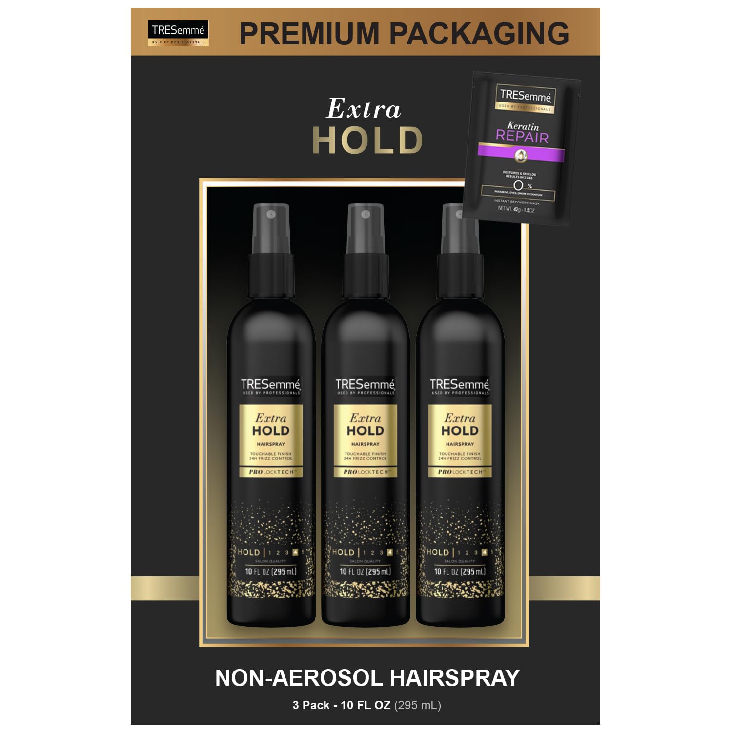 Spray De Cabelo Tresemme Two Spray Extra Hold 300 Ml, Pacote Com 3