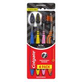 Escova Dental Colgate Zig Zag Carvão Média Cores Sortidas 4 Unidades