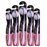 Kit 5 Escova Dental J&j Reach Comfort Clean Média 40