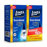 Adoçante Linea Sucralose Gotas Com 2 Unidades De 75ml Cada Ganhe 50% De Desconto Na 2ª Unidade
