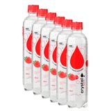 Kit 6 Água Saborizada Crystal Sparkling Sabor Frutas Vermelhas 510ml