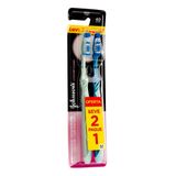 Escova Dental Johnson&#39;s Comfort Clean Média Cores Sortidas Cabeça 40 Grande Leve 2 Pague 1
