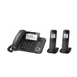 Telefone Sem Fio Panasonic Kx-tgf352c Preto 2 Handsets