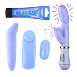 Vibrador Feminino Clitoris + Vibra Ponto G + Bullet + Aperta