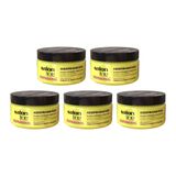 Pomada Capilar Salon Line Hair Food 195g - Kit Com 5un